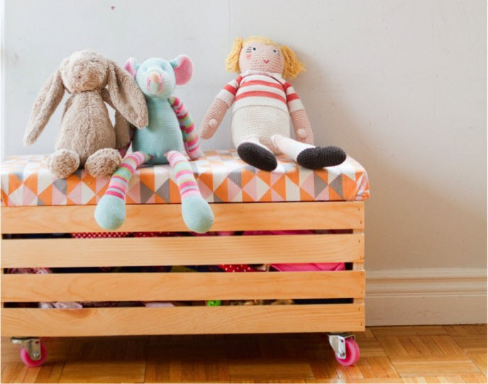 Easy DIY Toy Box Crate Easy DIY Toy Box Crate